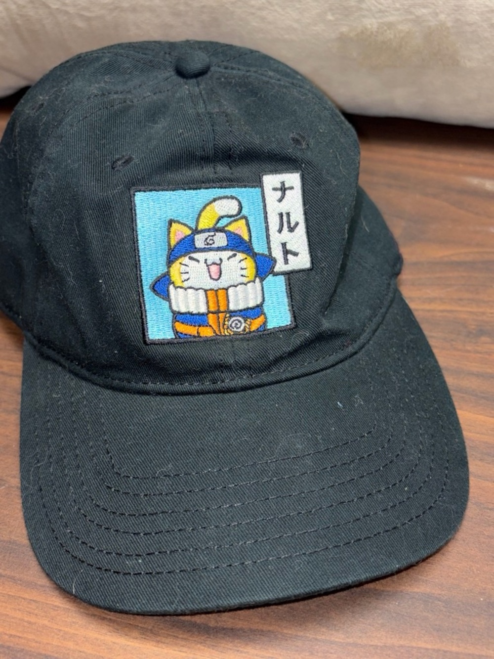 Black Cat Anime Embroidered Baseball Cap - Naruto Style